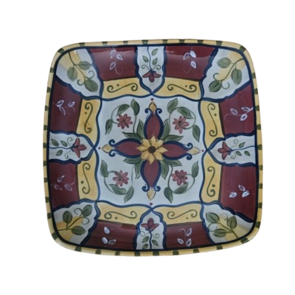 *Pier 1 Serving Platter Handpainted Earthenware. Vallarta design